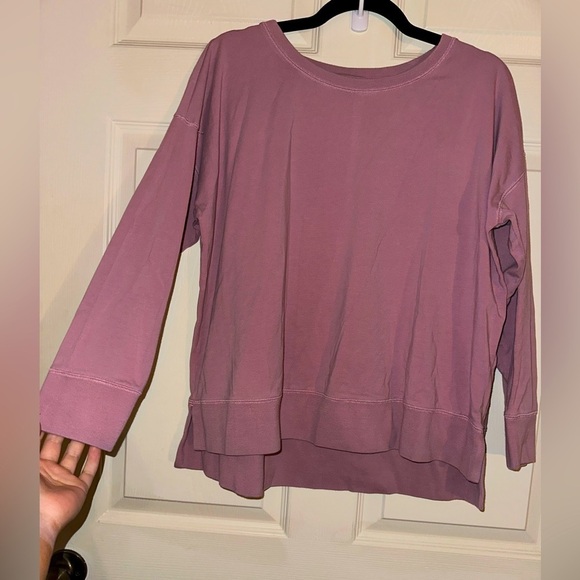 EILEEN FISHER Womens Pink Short Sleeve Jewel Neck Sweater main image 1